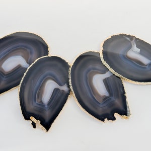 Extra Quality Agate Coasters | Large Agate Collection Coaster Set | Unique Agate Slice Coasters
