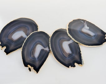 Extra Quality Agate Coasters | Large Agate Collection Coaster Set | Unique Agate Slice Coasters