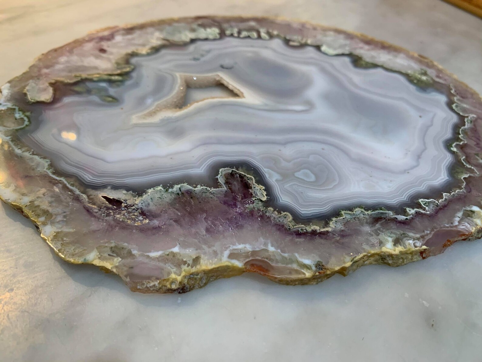 Perfectly Polished Natural Agate Plate for Home Decor Etsy