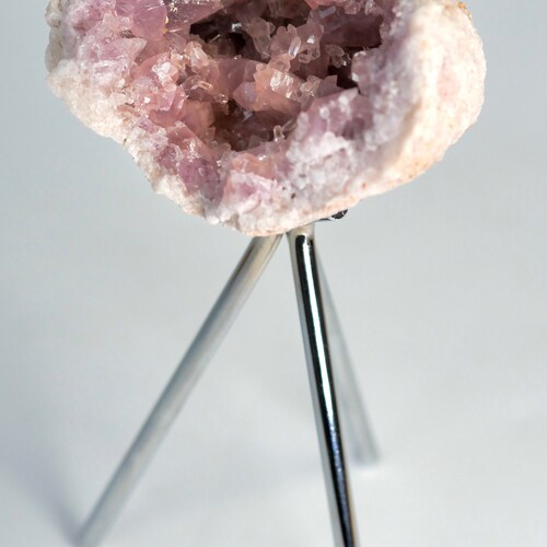 Pink Amethyst Geode | Natural shops Pink Amethyst on Chrome Stand