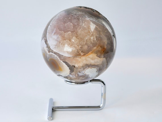 ドゥルージーアゲート 特大スフィア スタンド付 ドゥルージーアゲート 特大スフィア スタンド付 スフィアスタンド