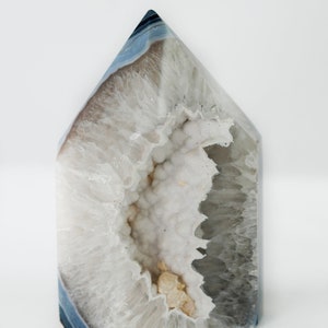 Extra Large Agate Druzy Geode Tower | Druzy Crystal Tower | Polished Natural Agate Geode | Sugary Druzy Tower