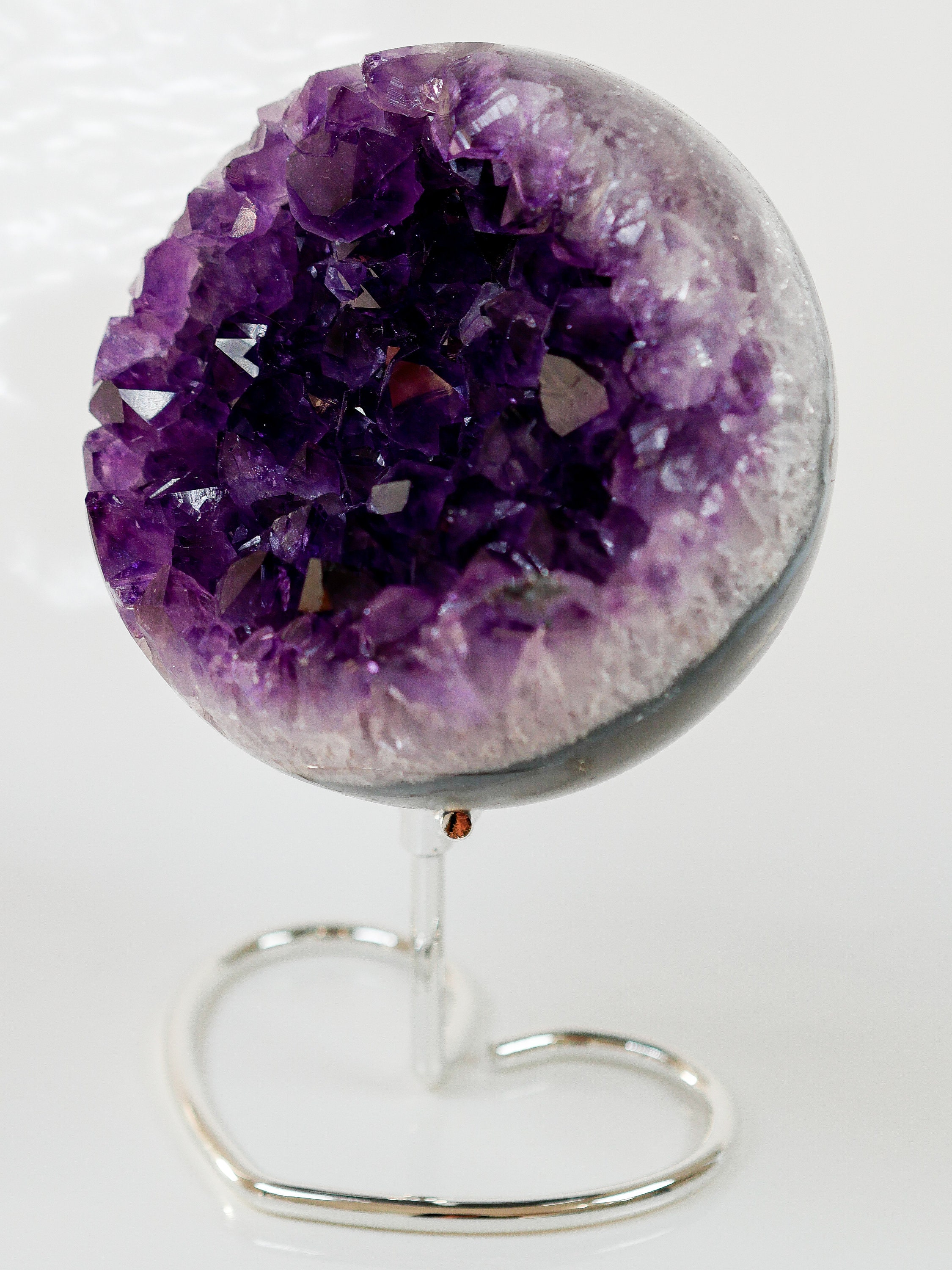 Amethyst Geode Sphere | Amethyst Crystal Ball | Amethyst Druzy Sphere ...