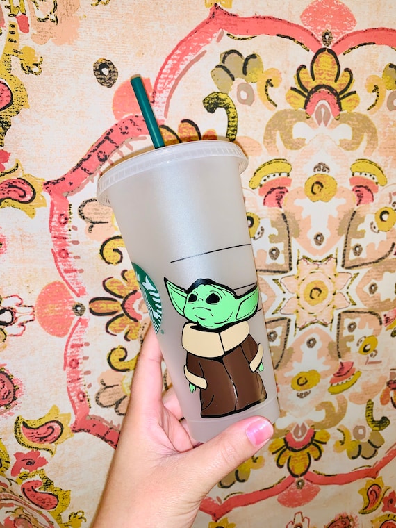 Baby Yoda Reusable Cup Etsy