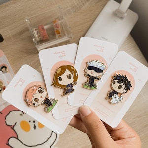 Sorcerer Chibi Anime Pins