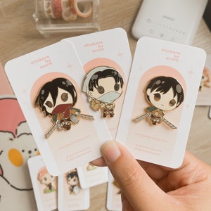 Soldier Chibi Anime Pins