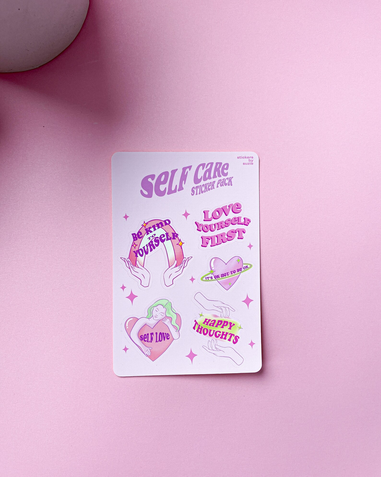 Self Love Sticker Collection Self Love Stickers Mental Etsy