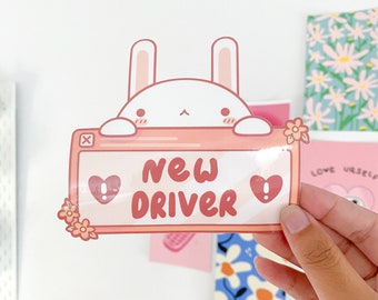 New driver sticker | Bumper stickers cute | Car decal | Car accessories | Car stickers | Car decor