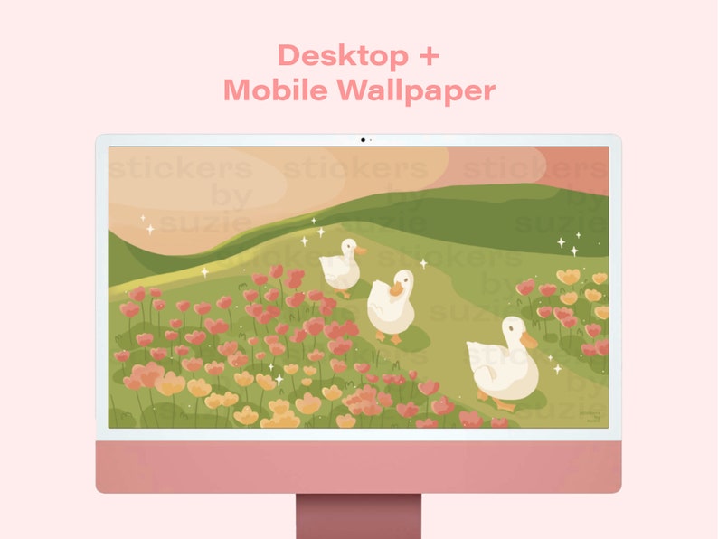 Duck Desktop Wallpaper | Wallpaper iPhone | Instant Download | Duck ...