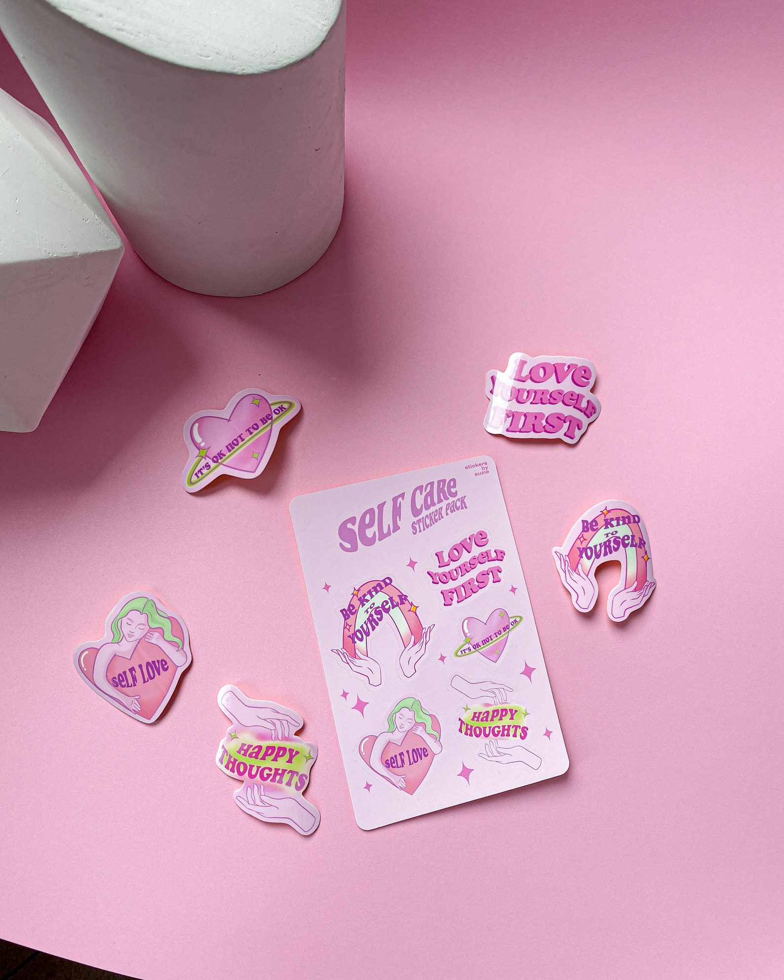 Self Love Sticker Collection Self Love Stickers Mental Etsy