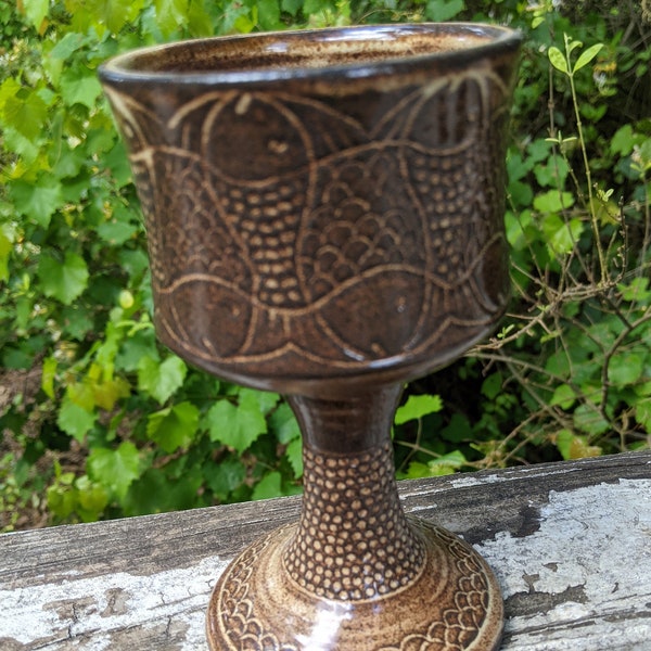 Brown Bailey Fish Goblet