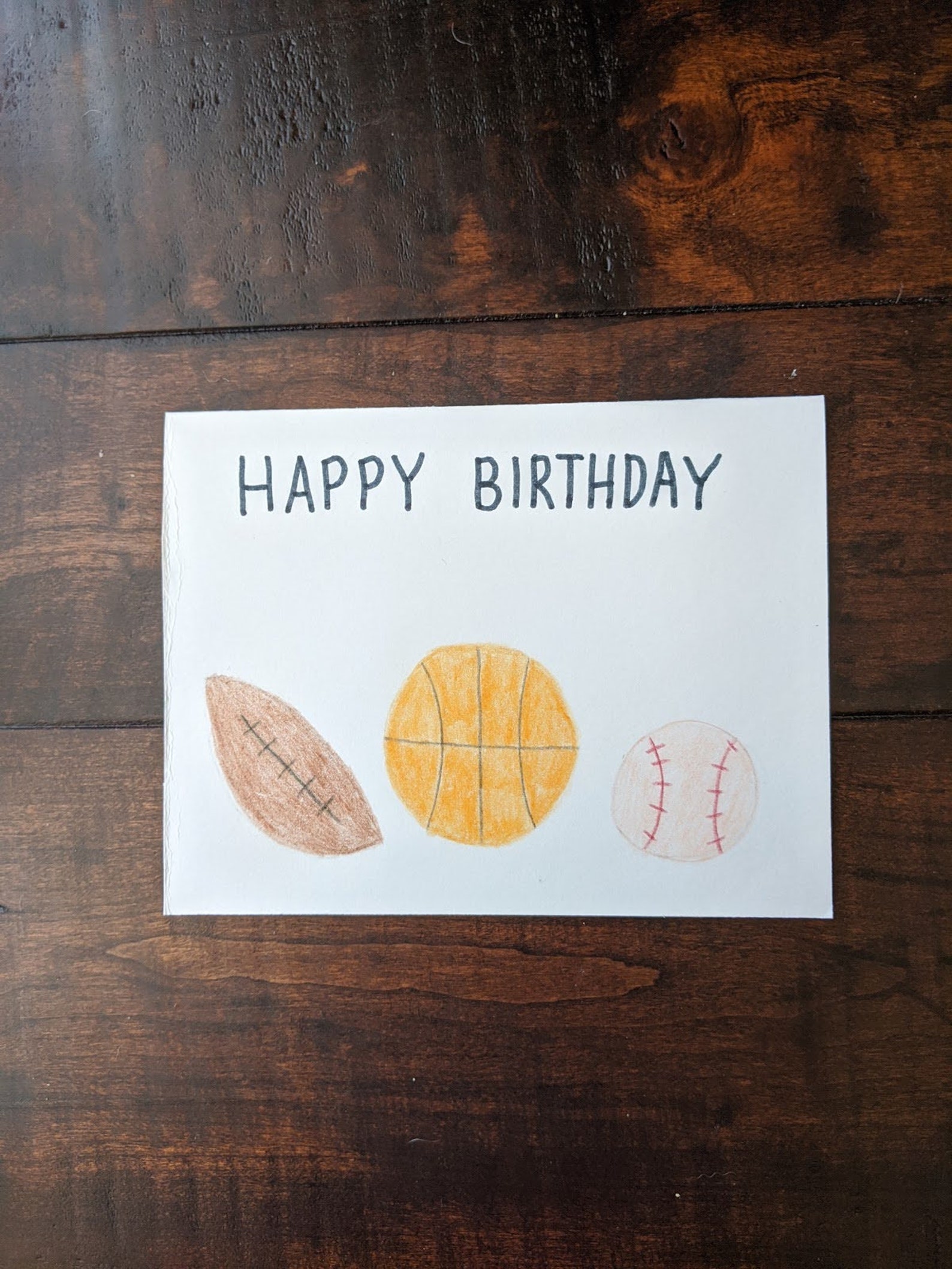Sport Birthday Cards 2 Pack Etsy