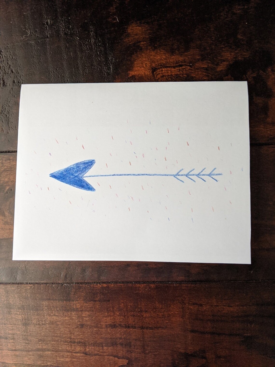 Blank Arrow Cards 4 pack | Etsy