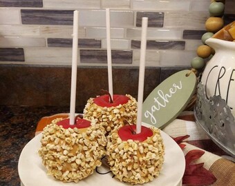 FAKE Caramel Apples (Mini)