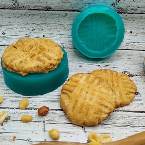 Peanut Butter Cookie mold, fake food, fake cookies, fake food, soap molds, candle mold, food-grade silicone mold