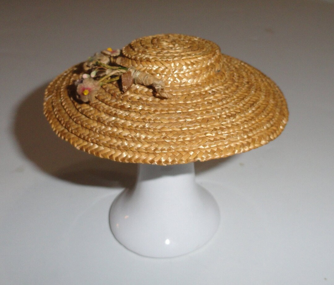 Antique Straw Doll Hat Etsy