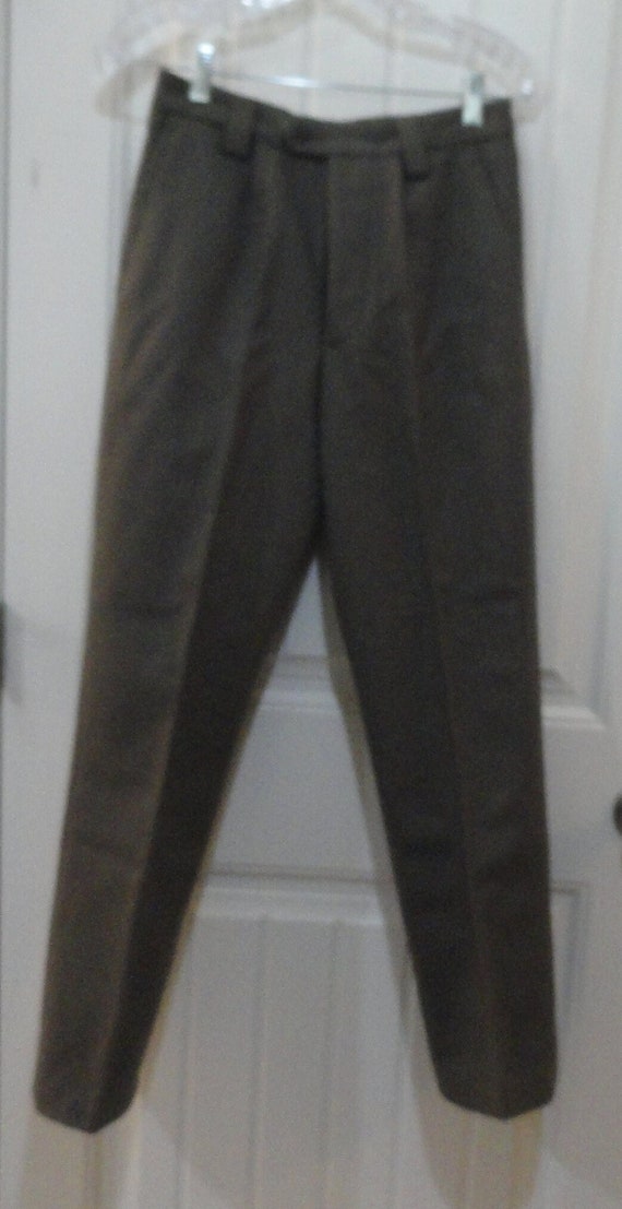 40s WWII Wool Trousers, W30, L39.25, Button Fly