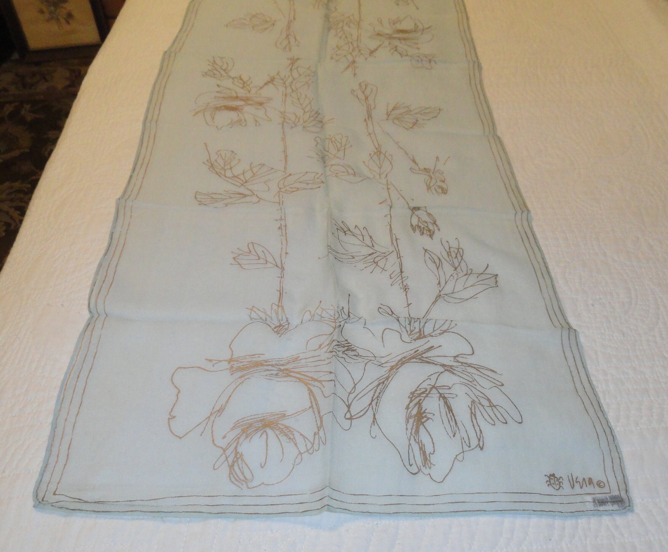Vintage Vera Neumann Silk Scarf - Etsy Vintage Vera Neumann Silk Scarf - Etsy