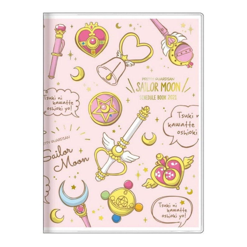 Sailor Moon 2021 Monthly Planner Calendar A6 Notebook Soft Etsy