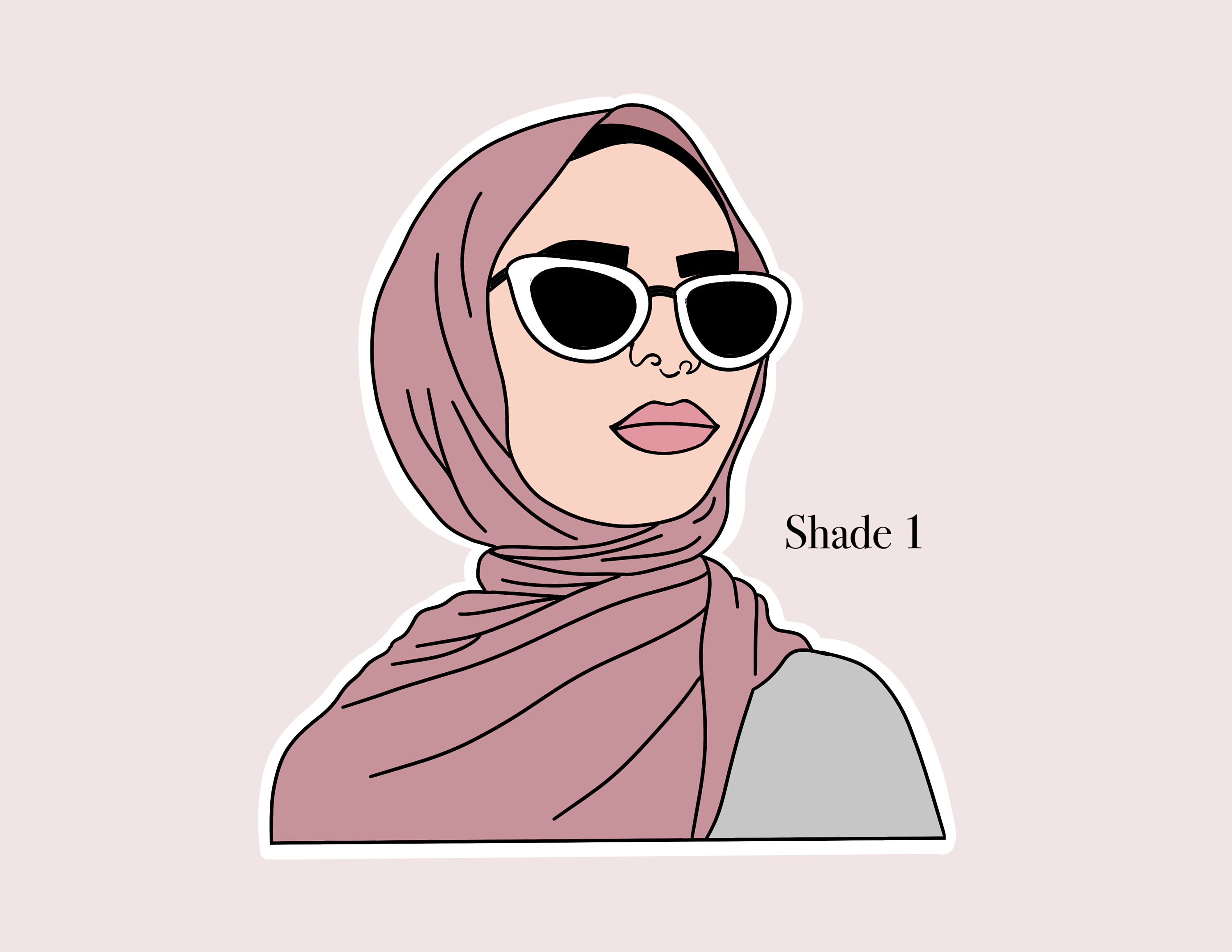 Hijabi Sticker Hijab Sticker Muslim Sticker Islam Sticker Etsy