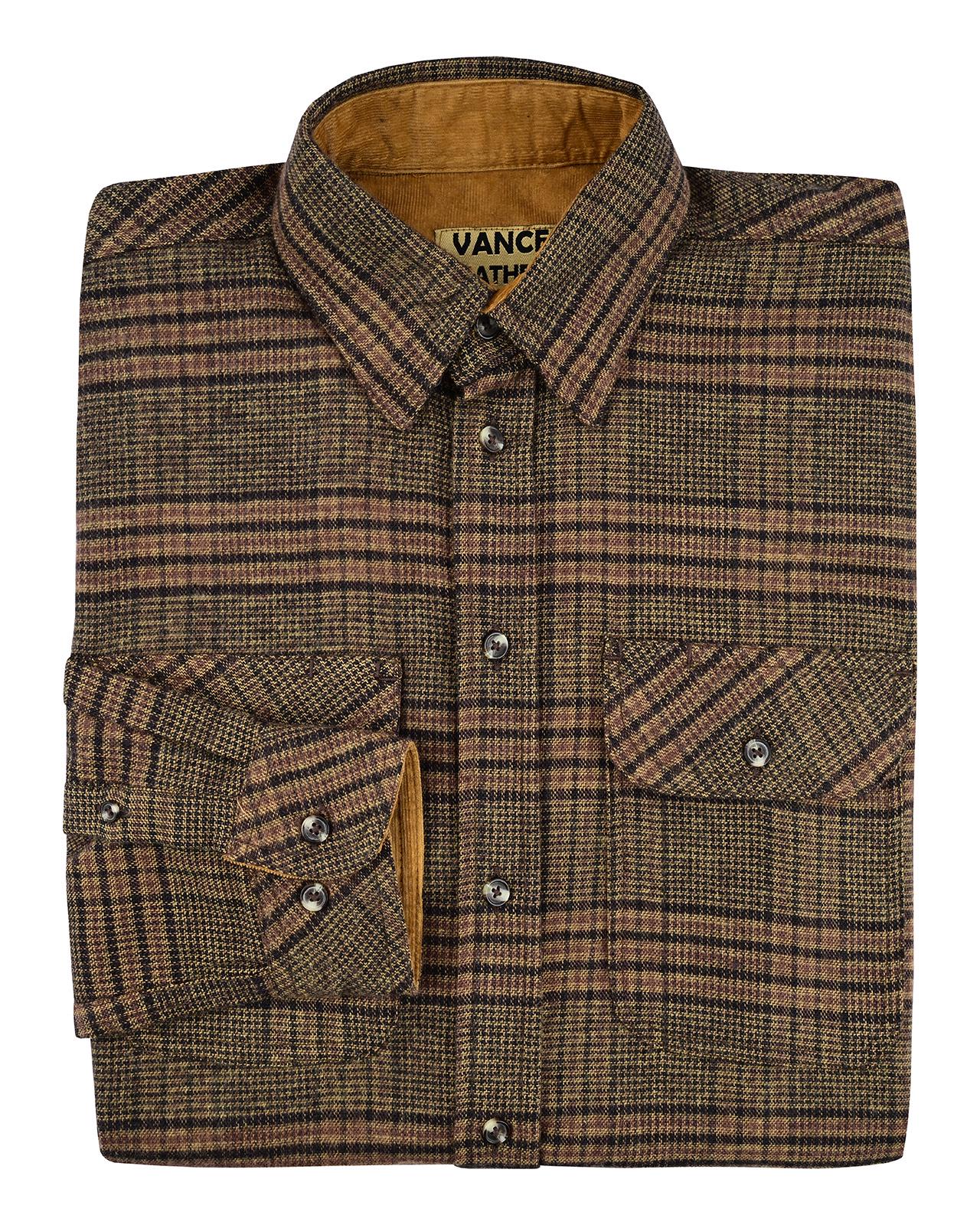 Camicia Lumberjack In Flanella Pesante: Autentica Quadri Uomo Manica Lunga