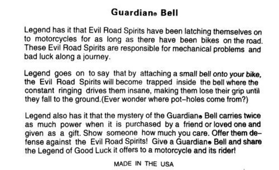 Cloches de moto motard Guardian Bell I Love You -  France