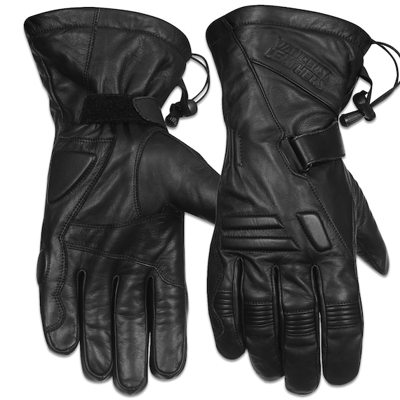 Vance Leathers 'Impulse' Waterproof Premium Leather Motorcycle Gloves