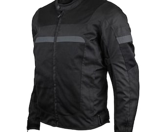 Vance Herren Allwettersaison CE Rüstung Mesh Motorradjacke