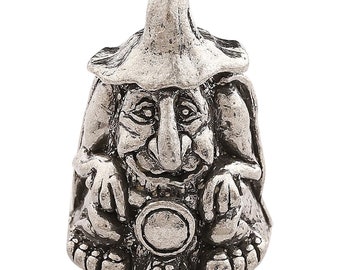 Guardian Bell Pewter Keychain - Gnome