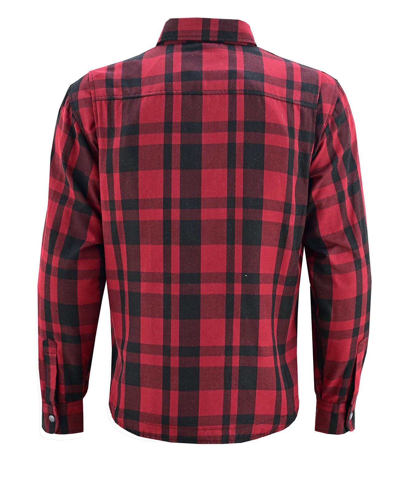 Camicia Biker In Flanella Con Cappuccio Plaid In Italia - Foto 3