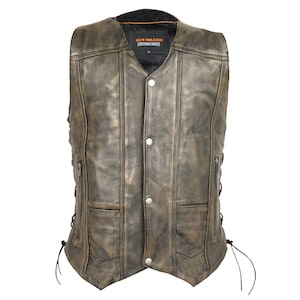 トップス Used Leather Vest Harley-Davidson® Women's Avenue Leather Vest Side Lacing