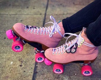 Narrow 6mm 96 inches Hot Pink Rollerskate Laces