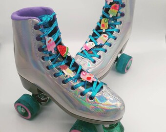7 Roller Skate Pop Cap Necklace Lot Party Gifts