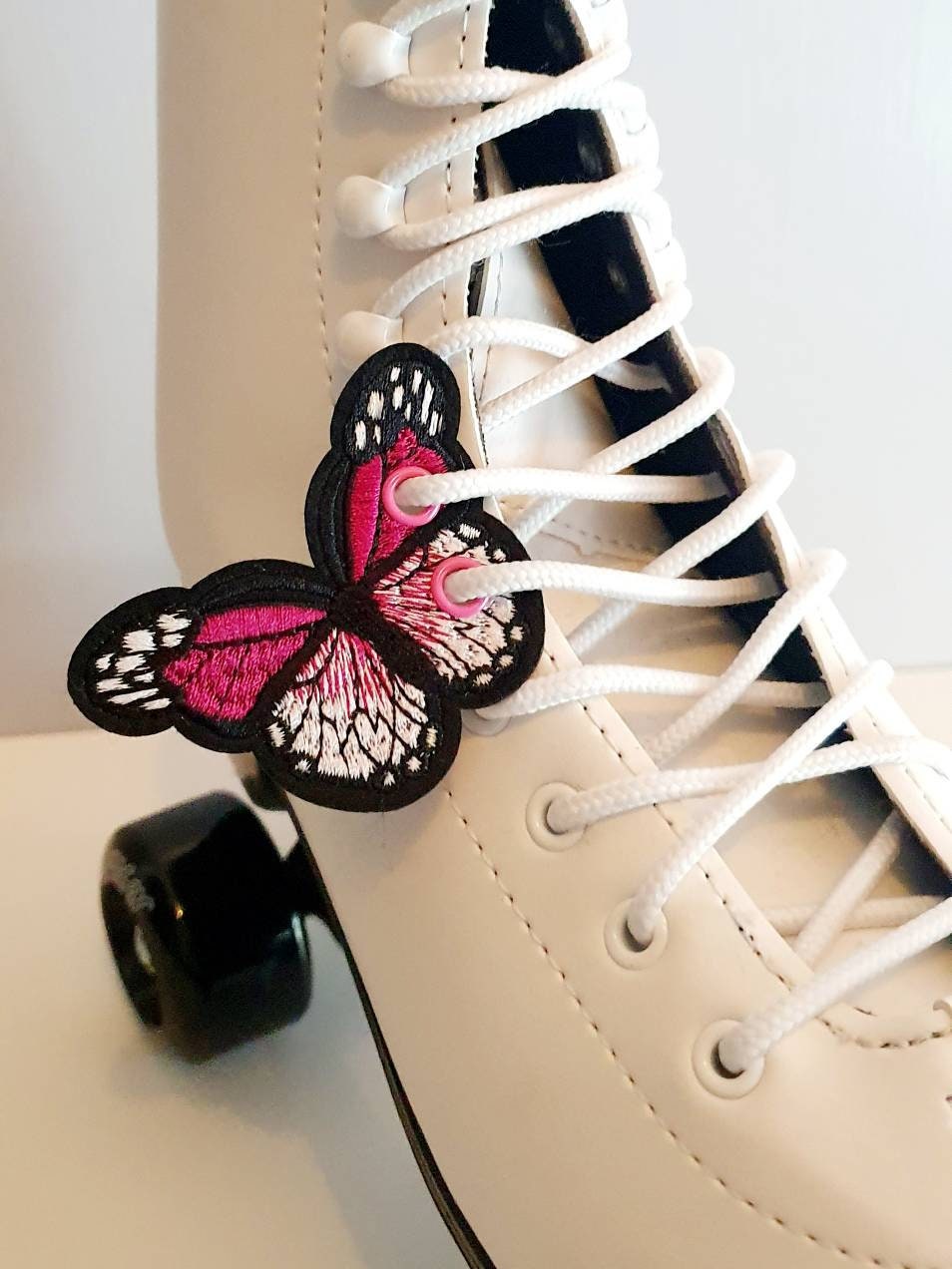 Bright Pink Butterfly Shoe / Roller Skate Accessories / Wings Etsy
