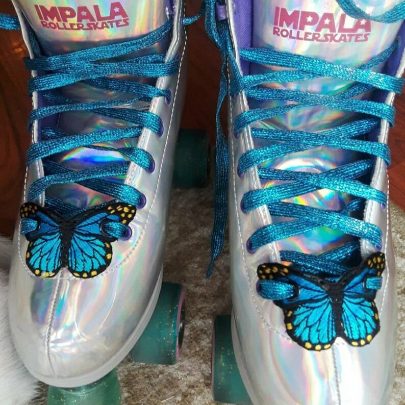 Blue Butterfly Shoe / Roller Skate Accessories / Wings Etsy