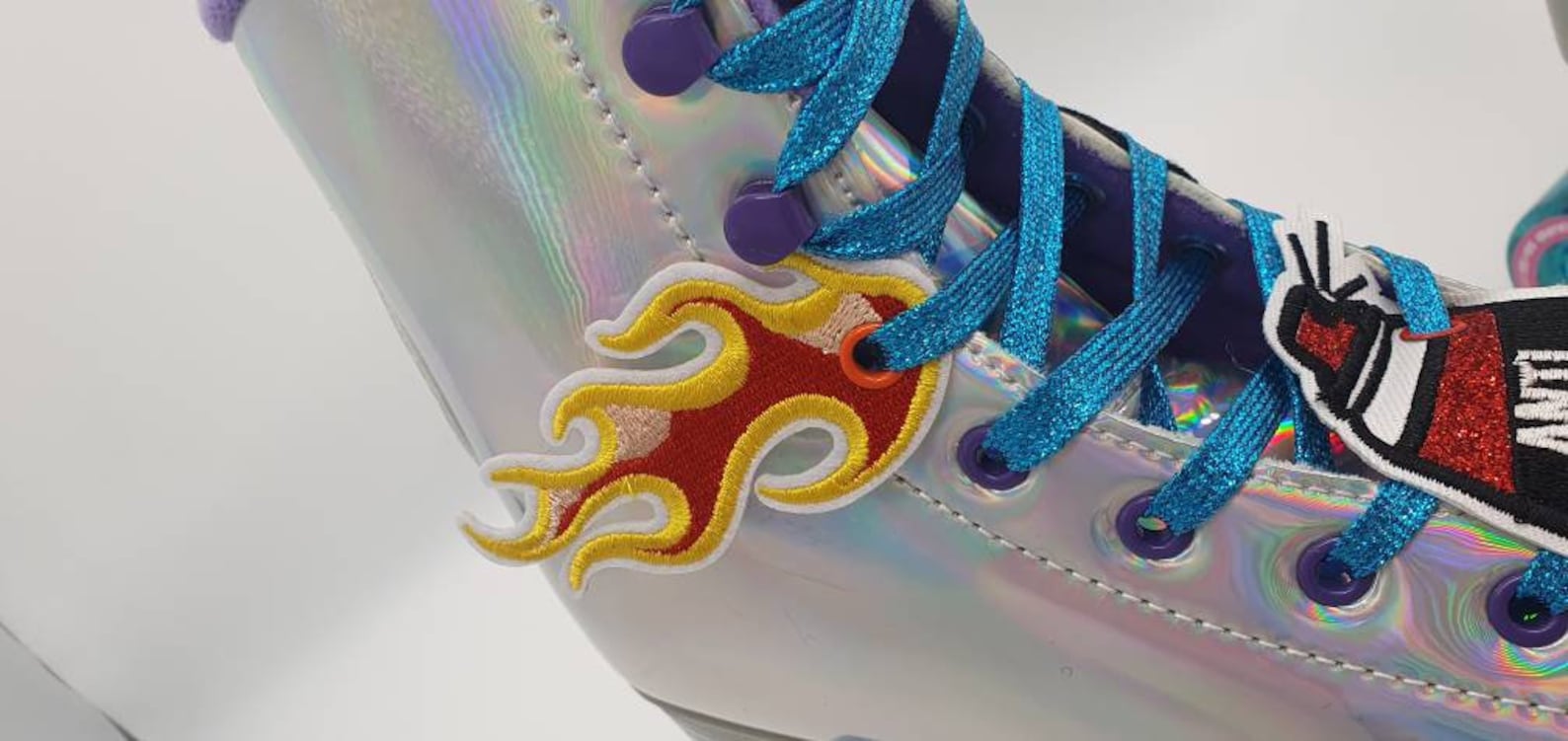 Fire Flames Shoe / Skate Accessories / Wings Quirky Fun Etsy