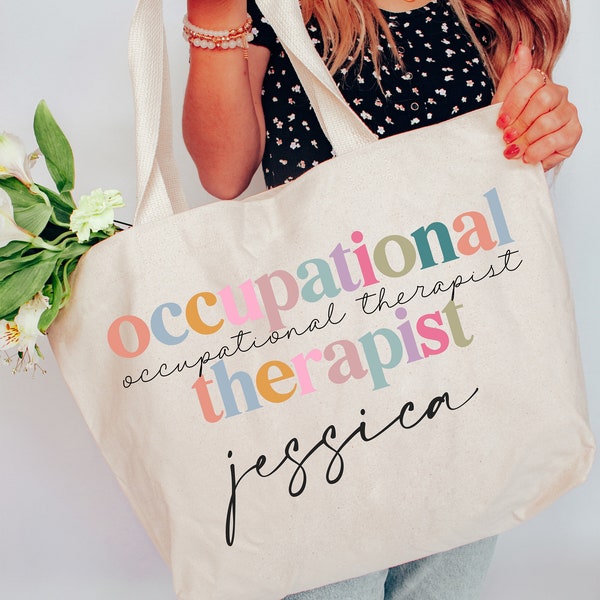 Occupational Therapy Gift Bag, Occupational Therapy Tote Bag, Occupational Therapy Appreciation, Occupational Therapy Gifts Personalized Bag
