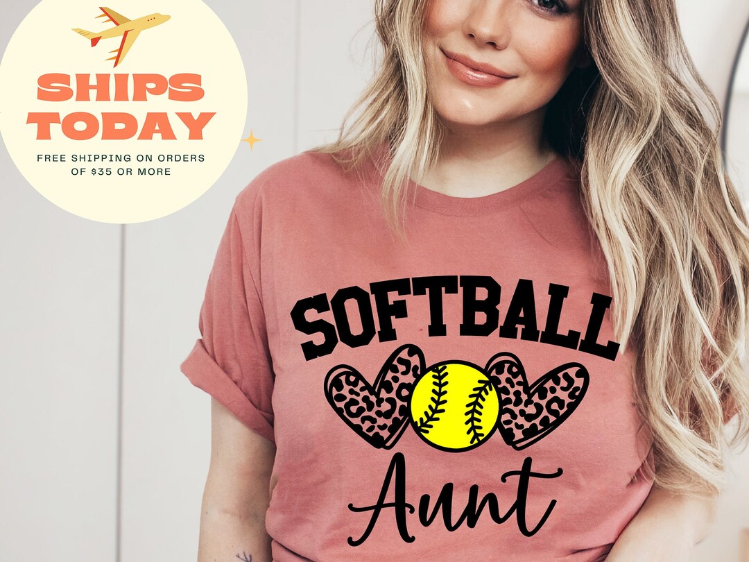 Softball Shirt Softball Aunt Shirt Aunt Life Shirt Softball Etsy