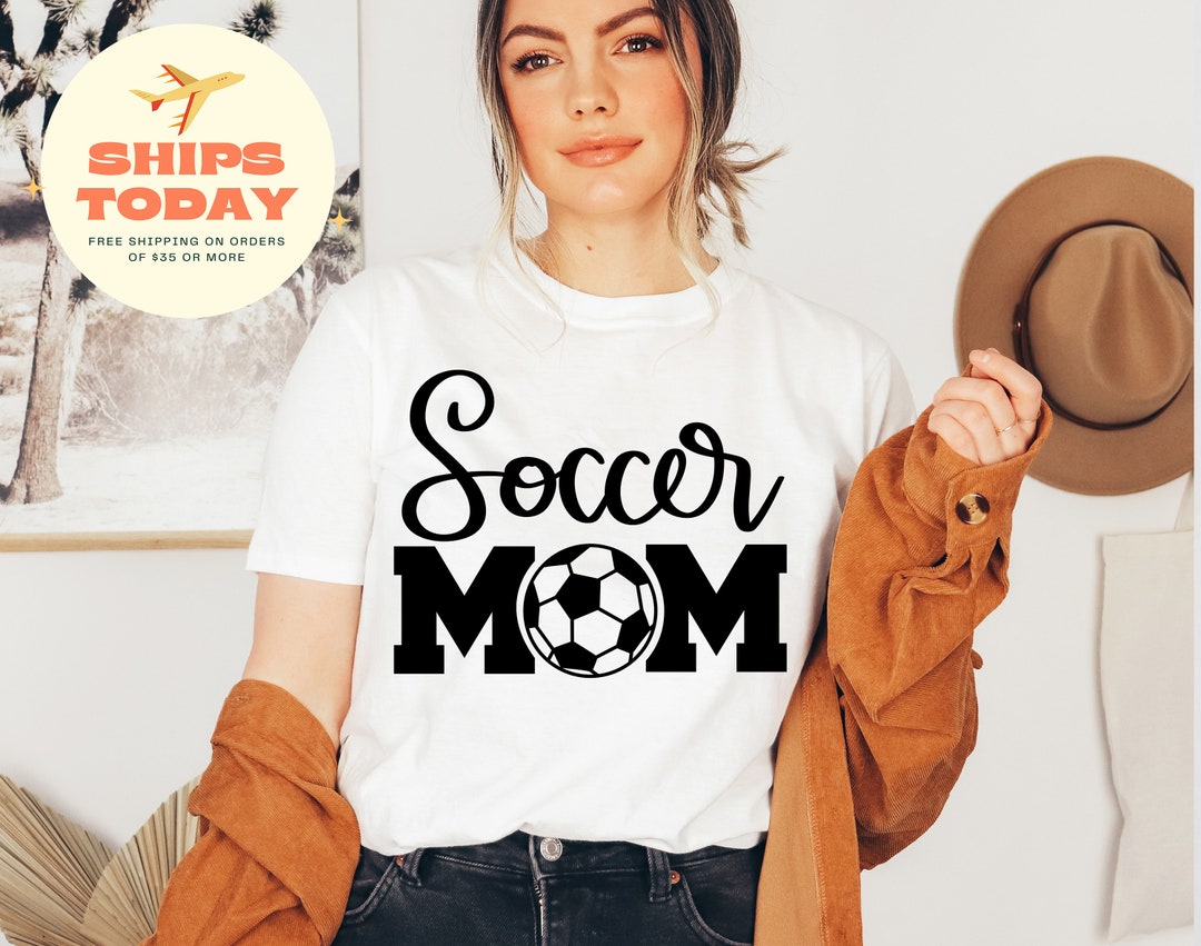 Soccer Mom Shirt For Mom Soccer Mom Tshirt For Women Cute Etsy