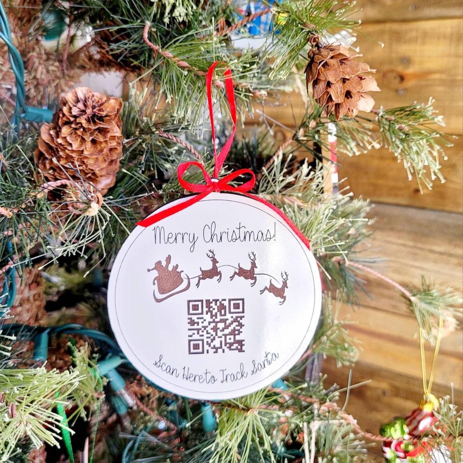 NORAD Santa TRACKER Interactive Ornament 2024 QR Codegreat for Kids