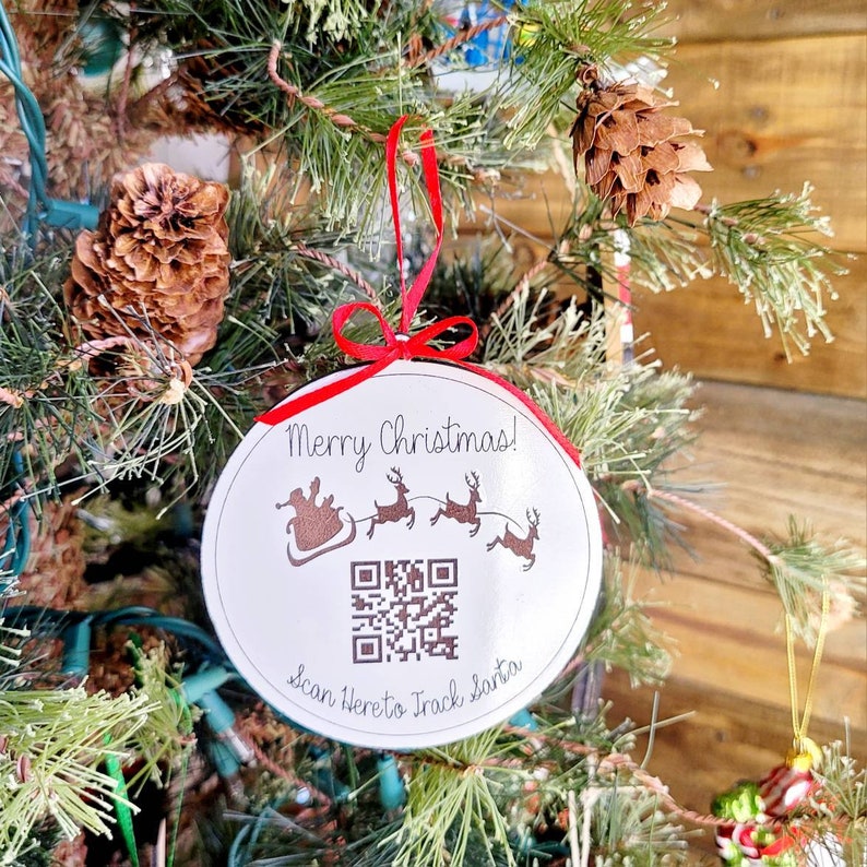 2024 NORAD Santa TRACKER Interactive Ornament QR Codegreat for Kids