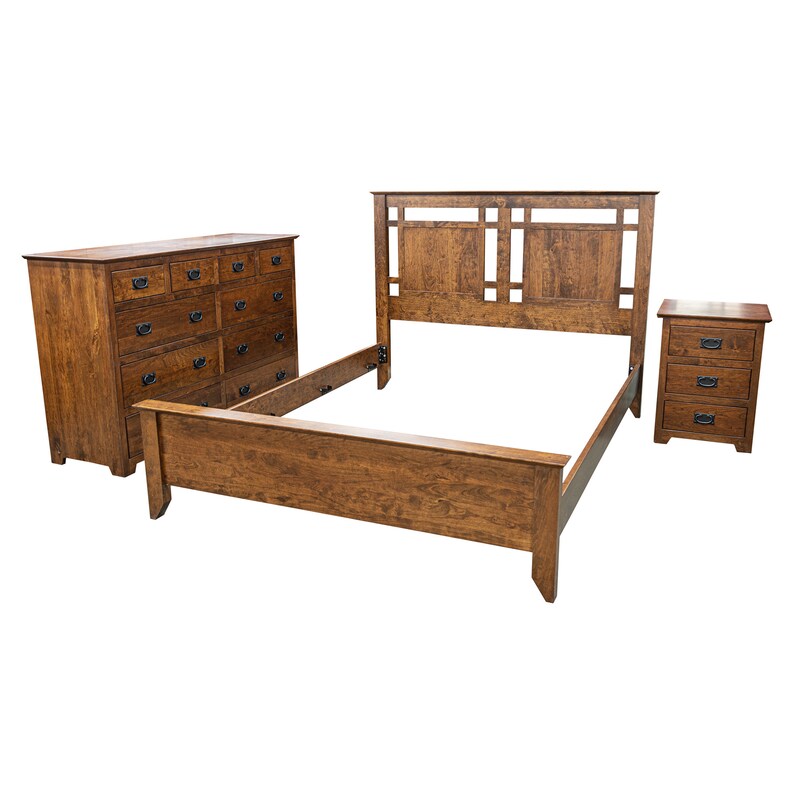 Mission Bedroom Set Solid Wood Bedroom Furniture Cherry Wood | Etsy