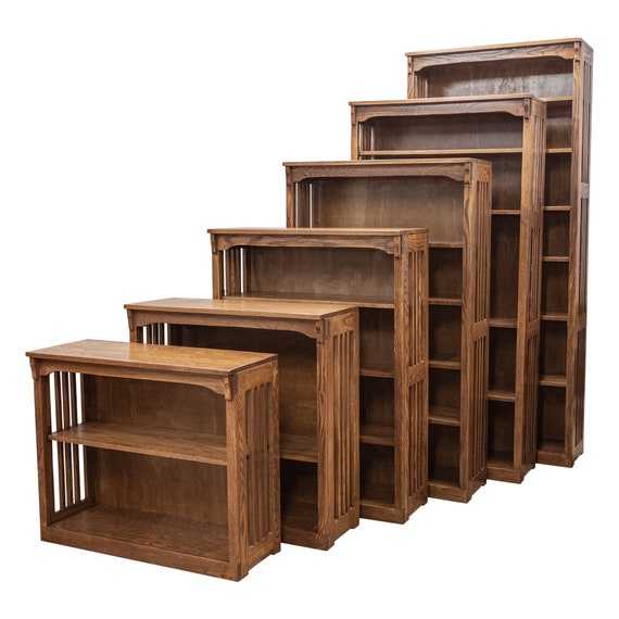 Mission 30 Wide Spindle Bookcase, 30 Wide Bookcase With Doors