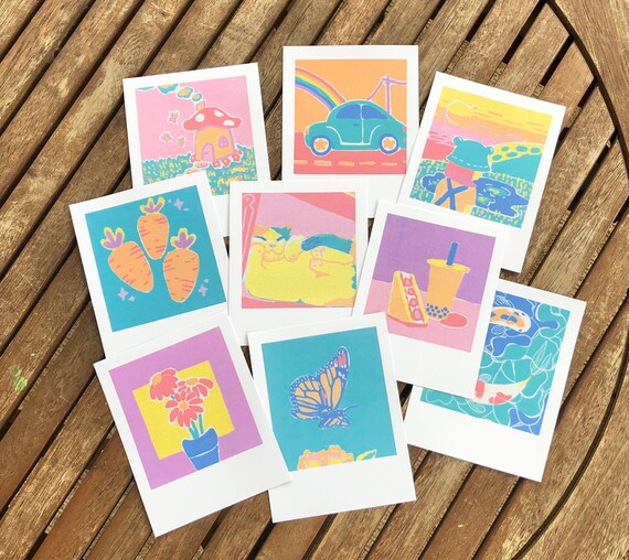 Posca Polaroid Art Print Aesthetic Paint Marker Painting Etsy