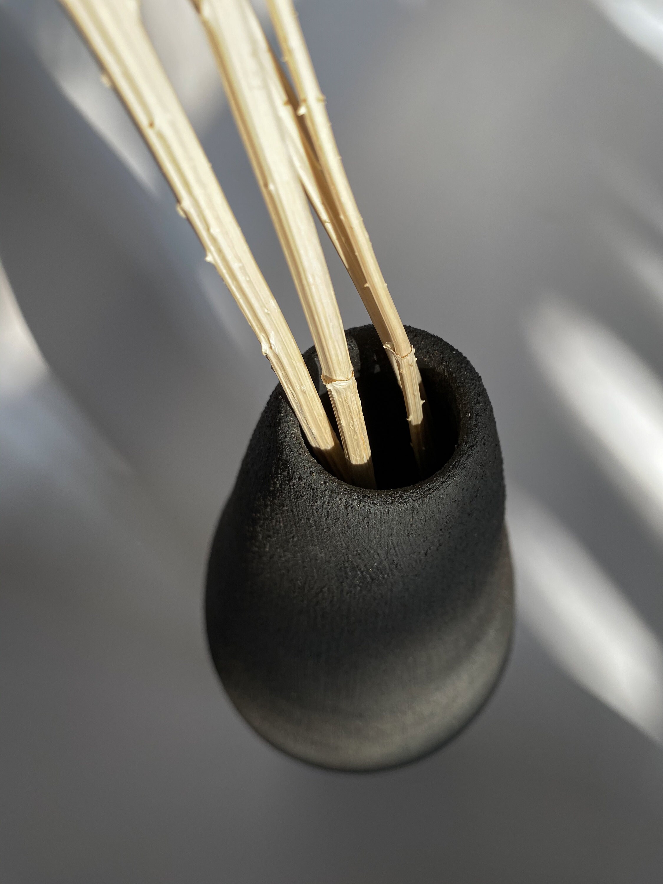 Tall ceramic vase black ceramic vase Etsy