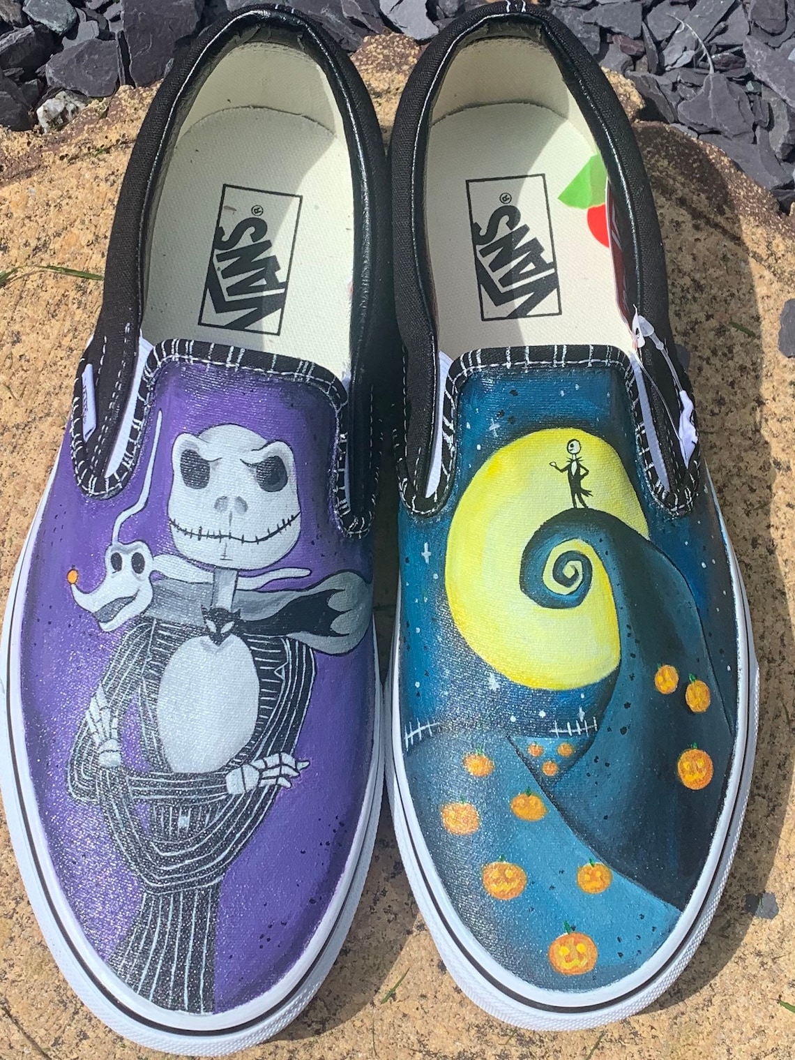 Nightmare Before Christmas Custom Shoes vans Hand painted Etsy