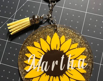 Download Svg Digital Download Sunflower Keychain Outline Etsy