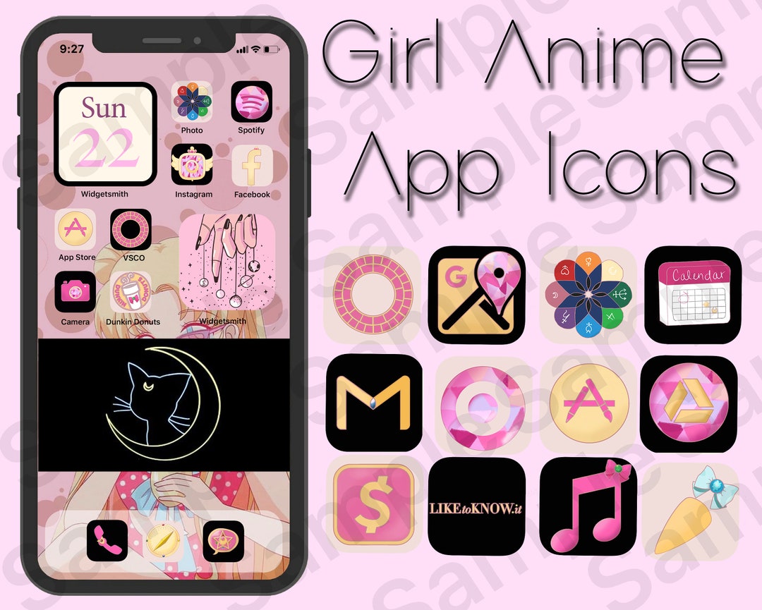 60 Kawaii IOS 14 App Icons Anime Ios 14 App Icons Korean -  Israel