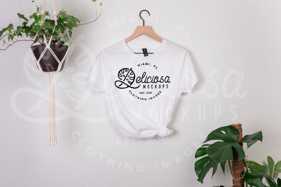 Anvil 880 White Shirt Mock Up Women Shirt Mockup White 880 Etsy
