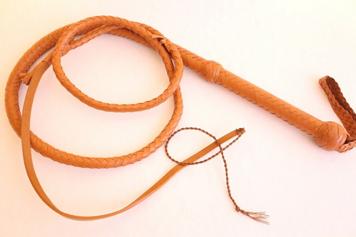 Kangaroo Leather Bullwhips Kangaroo Hide Leather Bull Whips Size 3 Feet